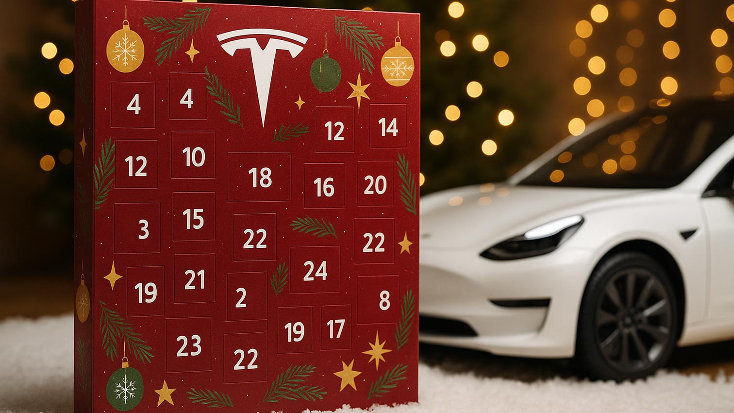 Tesla-Adventskalender 2025 ist da: Gewinne bis 6.000 €