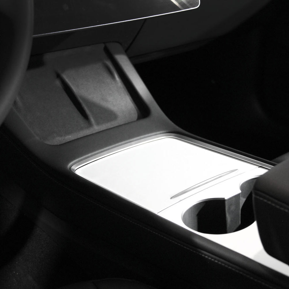 Tesla Model 3/Y: White center console sticker