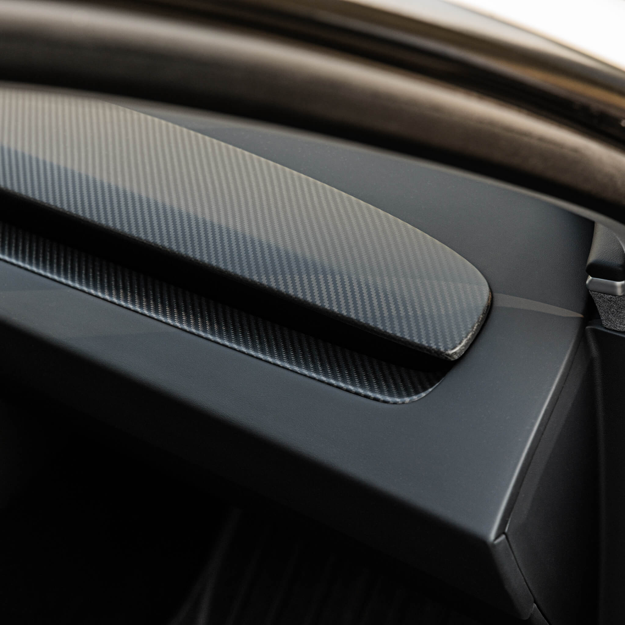 Tesla Model 3 2024–2026: Echtcarbon-Dashboard