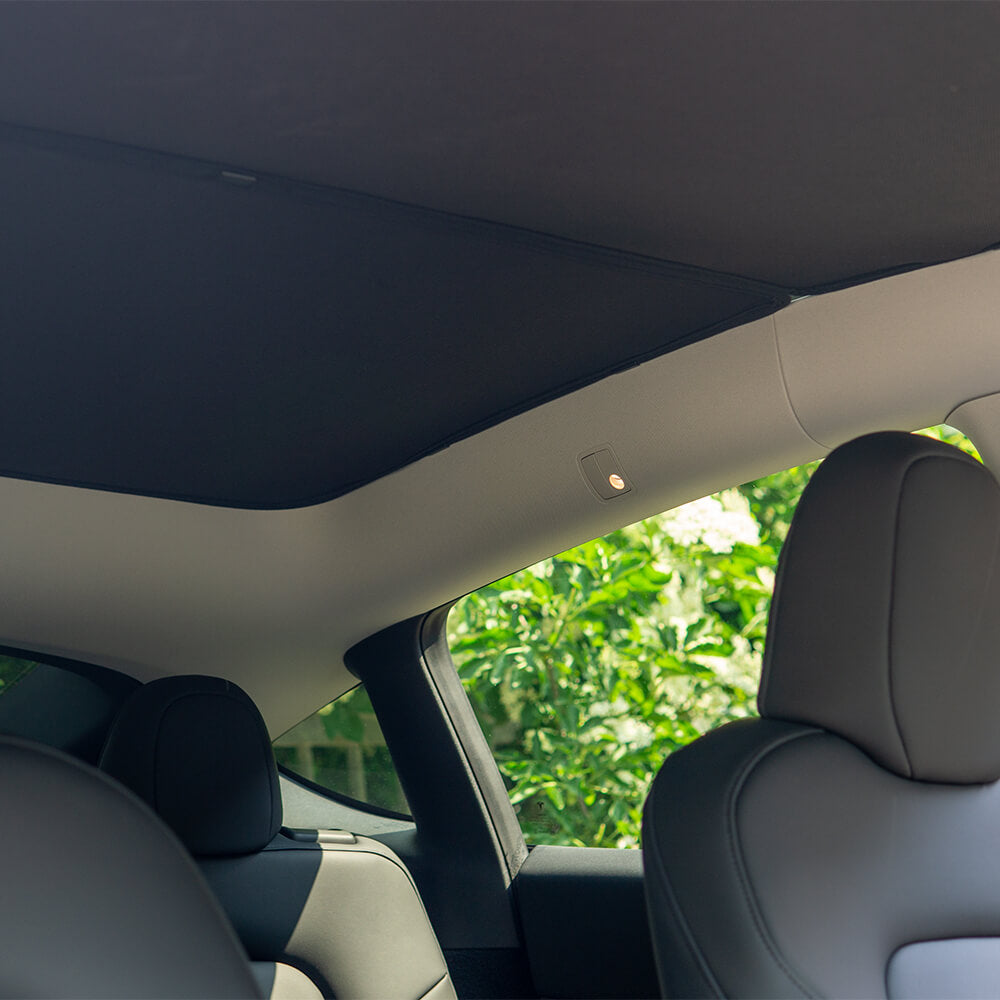 Tesla Sonnenschutz #Farbe_Schwarz