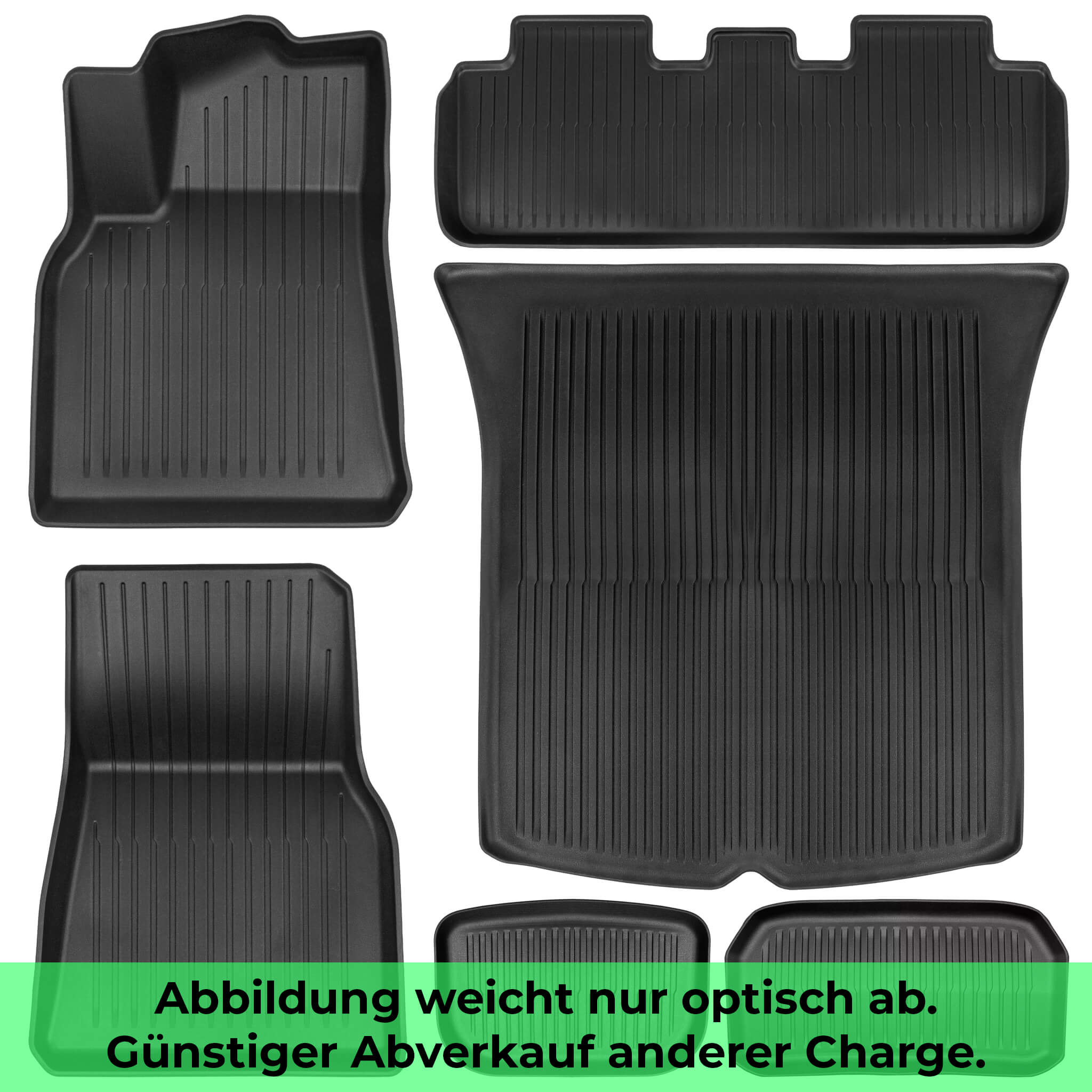 Tesla Model Y: Gummimatten-Gesamtset