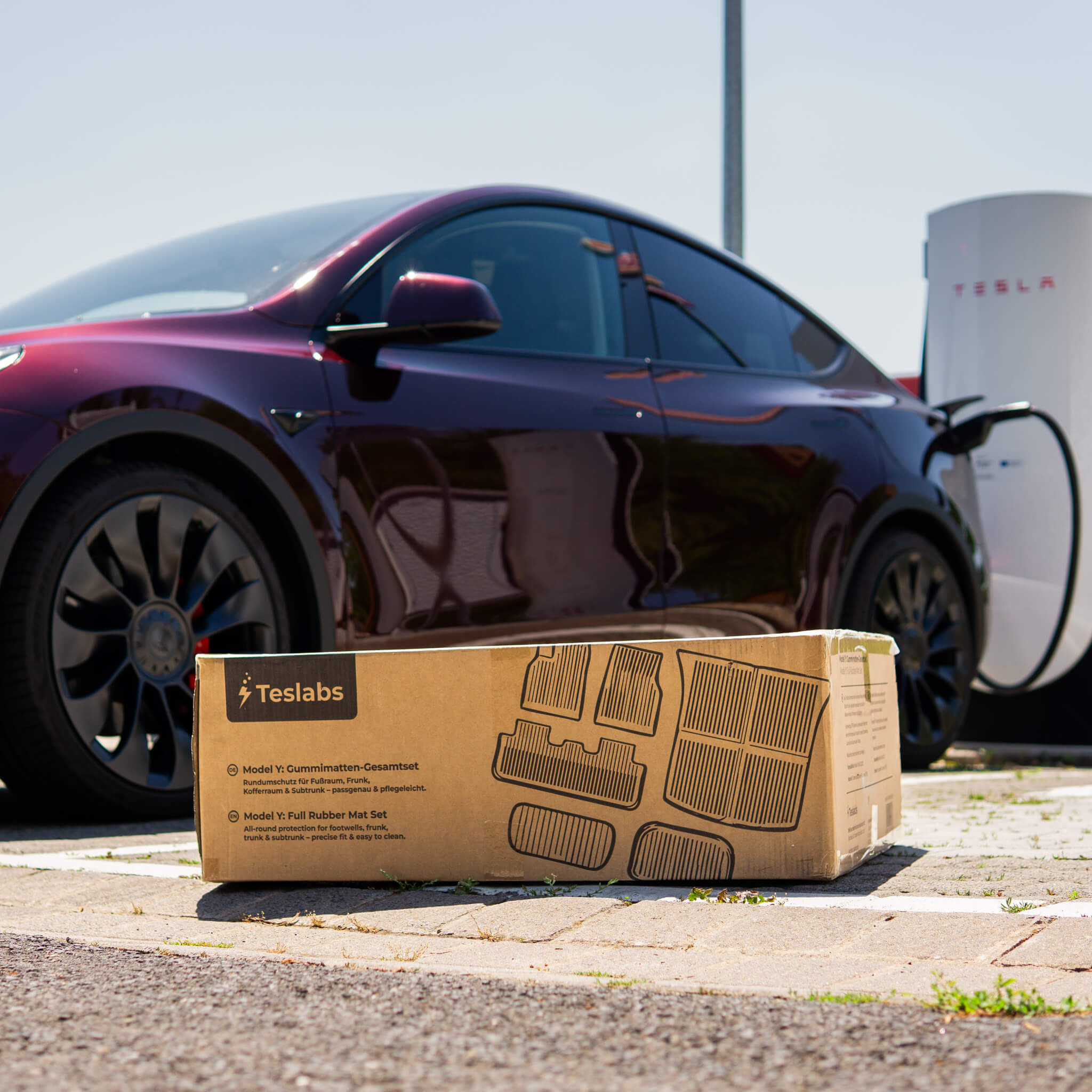 Tesla Model Y: rubber mat complete set