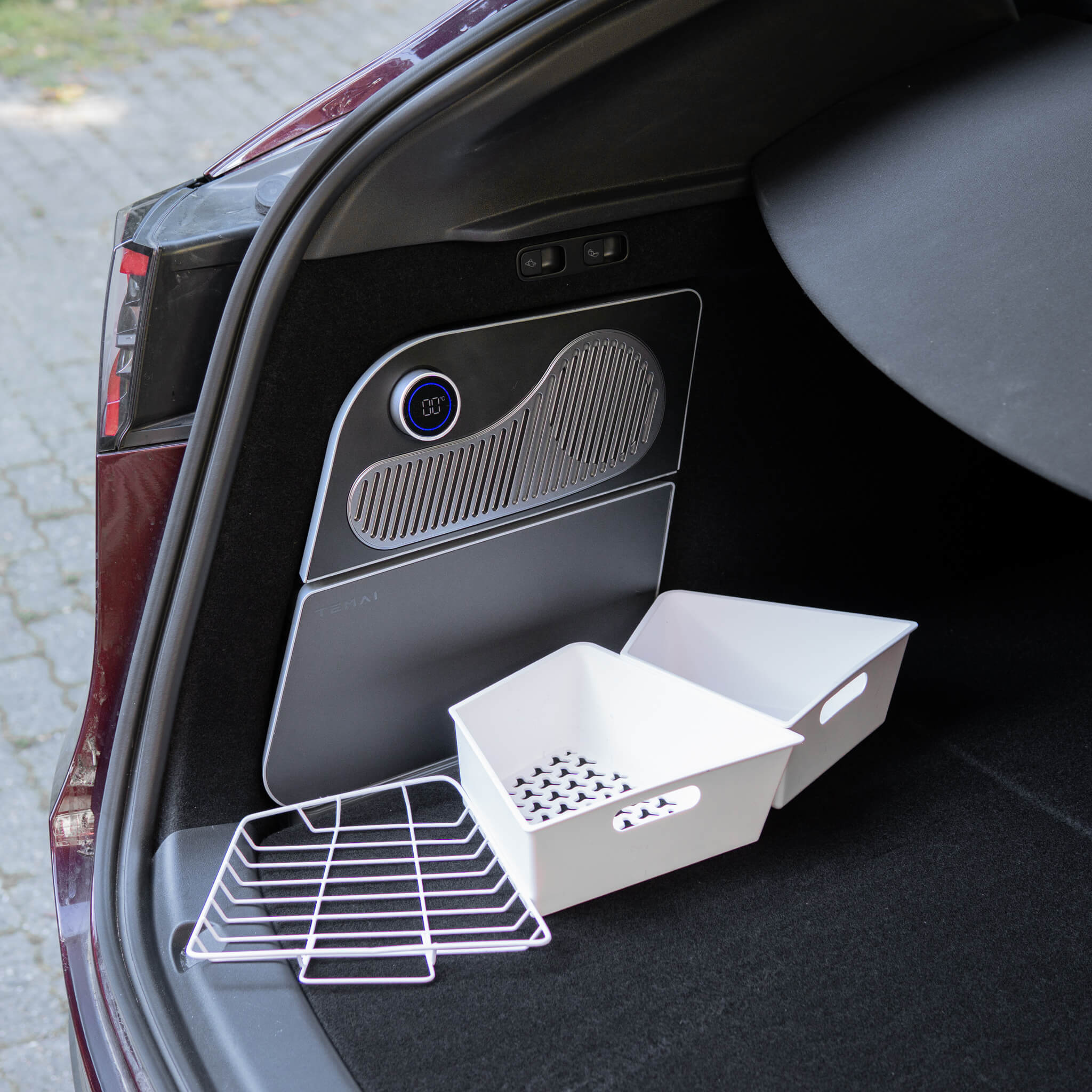 Tesla Model Y: Koelkast voor in de kofferbak