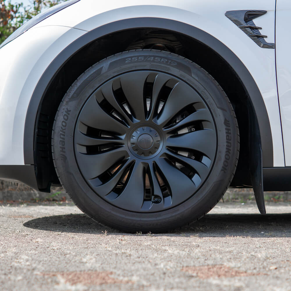 tesla model y 19 zoll radkappen #Radnabe_Logo (Schwarz)