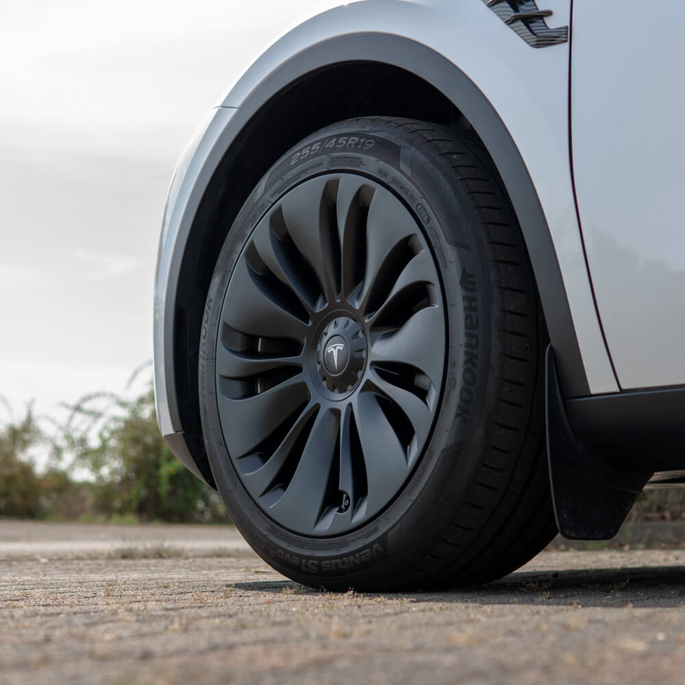 tesla model y radkappen #Radnabe_Logo (Weiß)