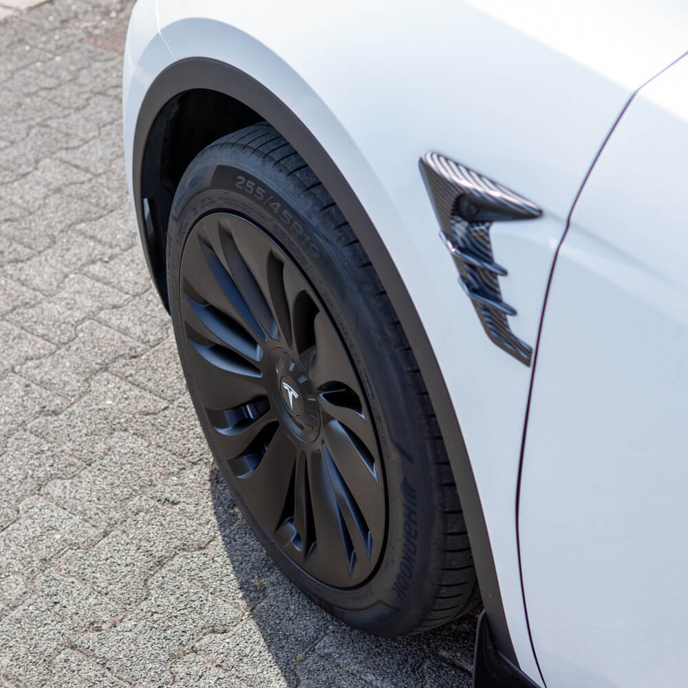 tesla model y radkappen 19 zoll #Radnabe_Logo (Weiß)