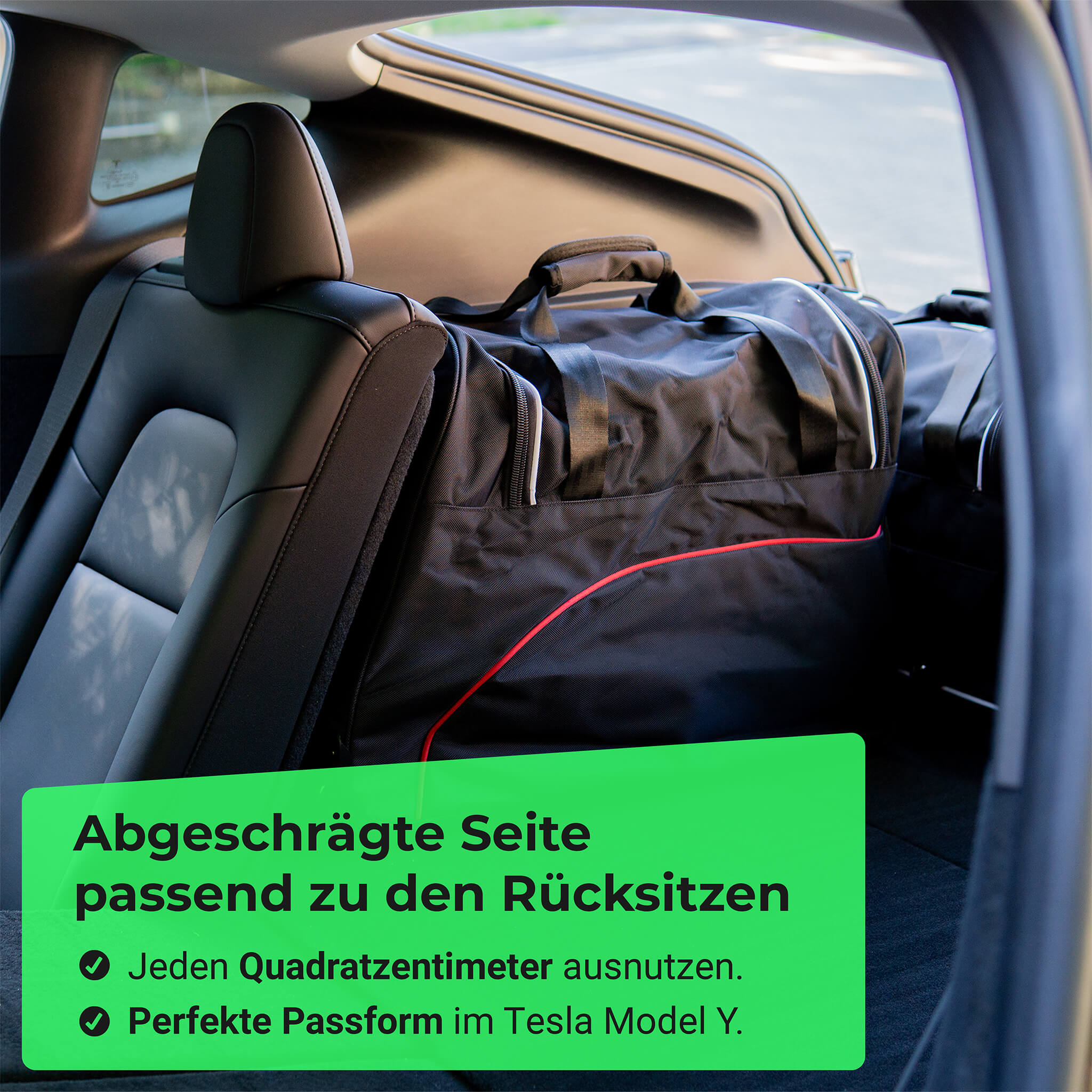 Tesla Model Y: Taschensets für Frunk + Kofferraum