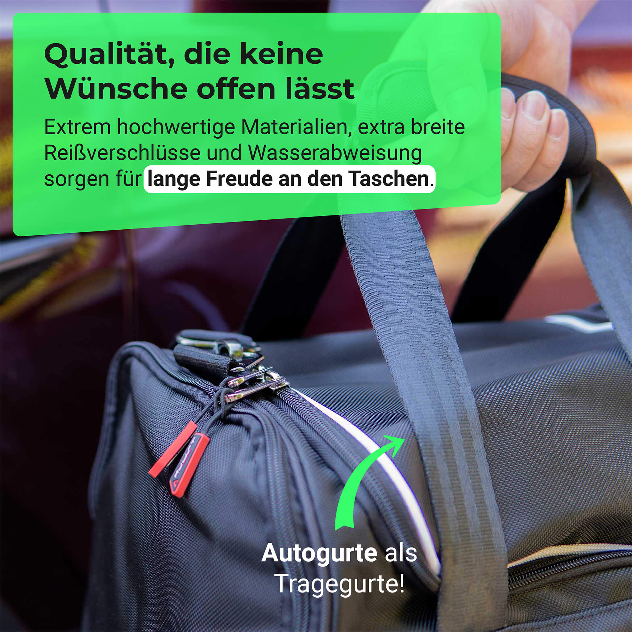 Tesla Model Y: Taschensets für Frunk + Kofferraum