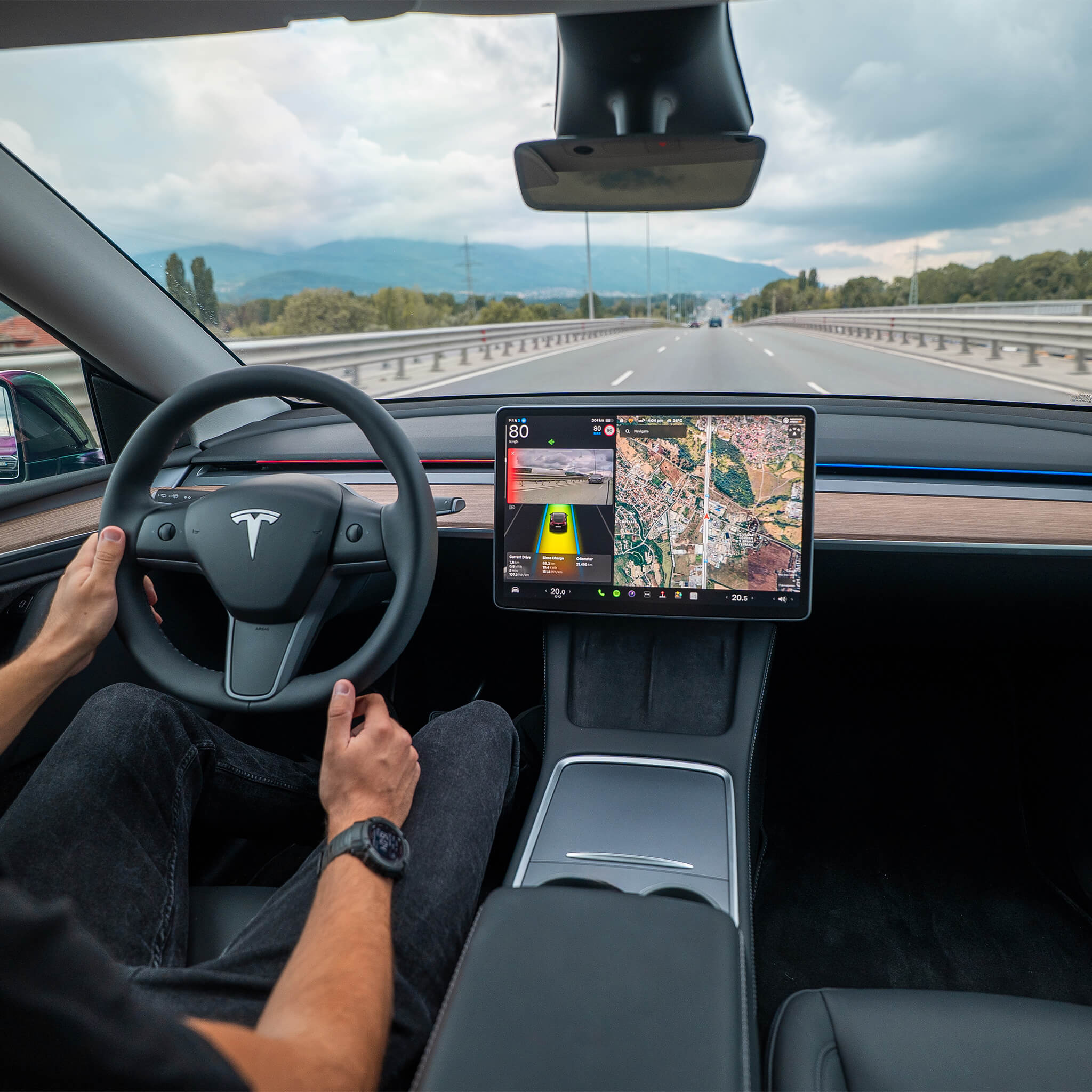 Tesla Ambientebeleuchtung