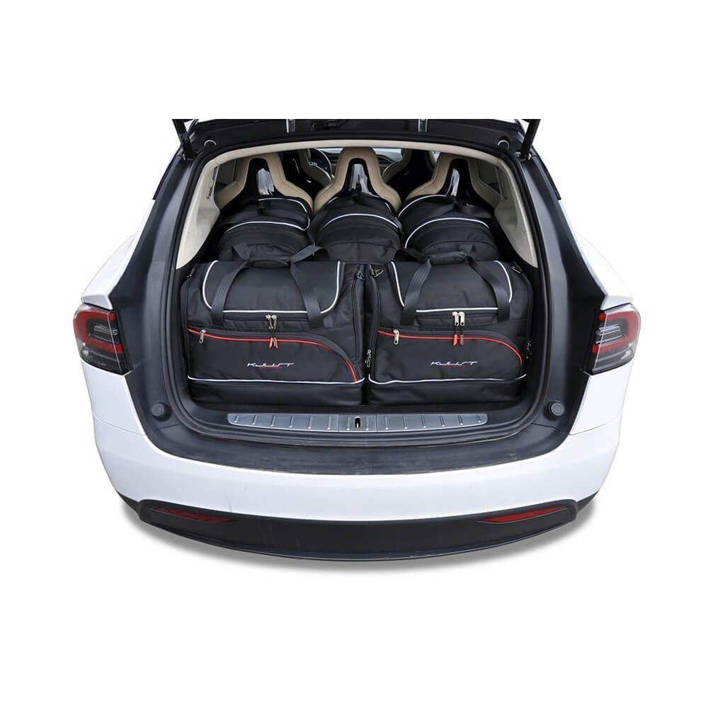 Tesla Model X: tassen sets voor kofferbak + kofferruimte
