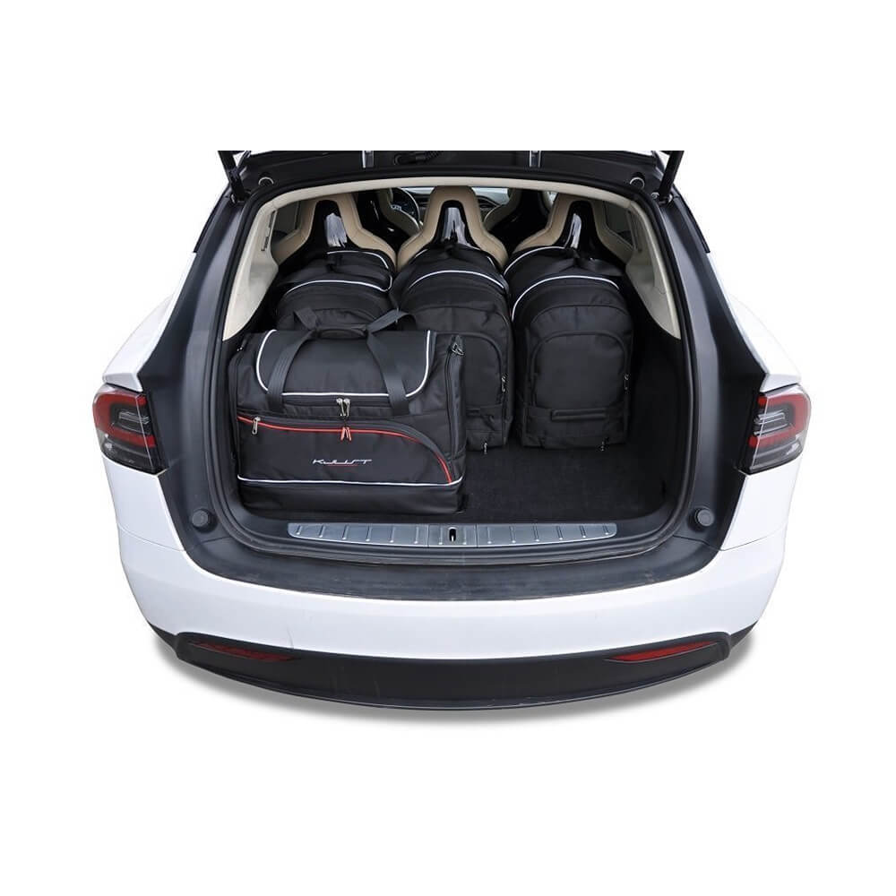 Tesla Model X: tassen sets voor kofferbak + kofferruimte
