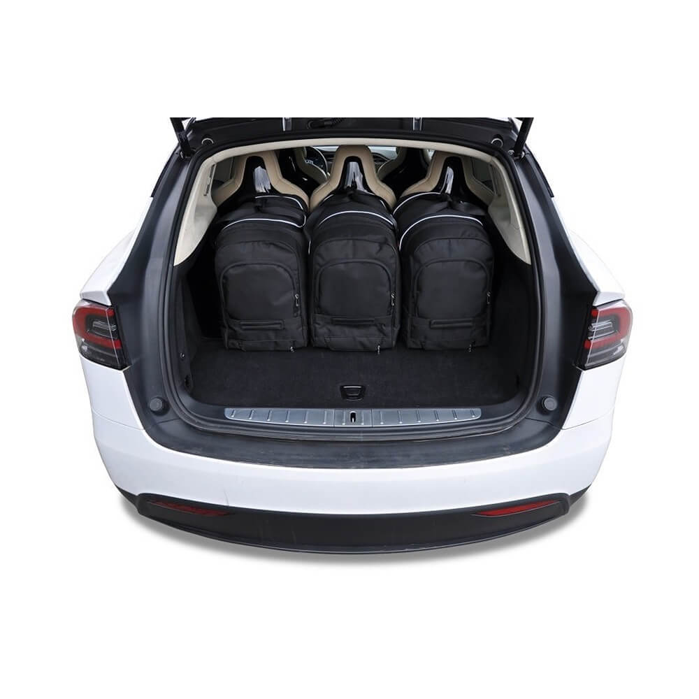 Tesla Model X: tassen sets voor kofferbak + kofferruimte