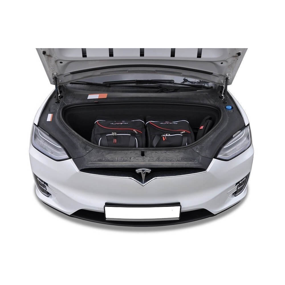 Tesla Model X: tassen sets voor kofferbak + kofferruimte