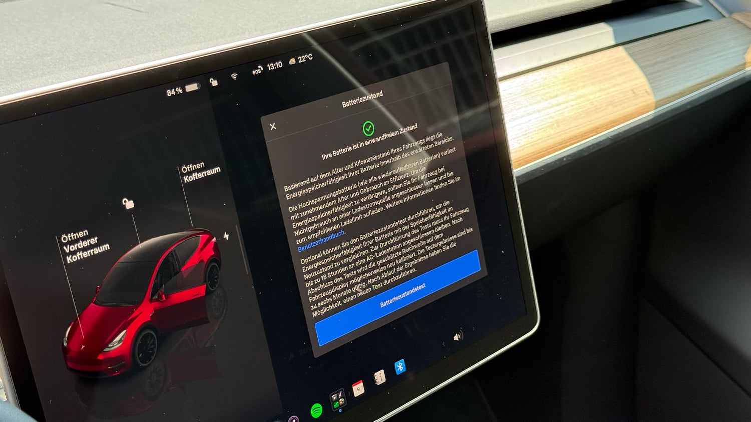 Tesla Akku Degradation auslesen mit dem Batteriezustandstest