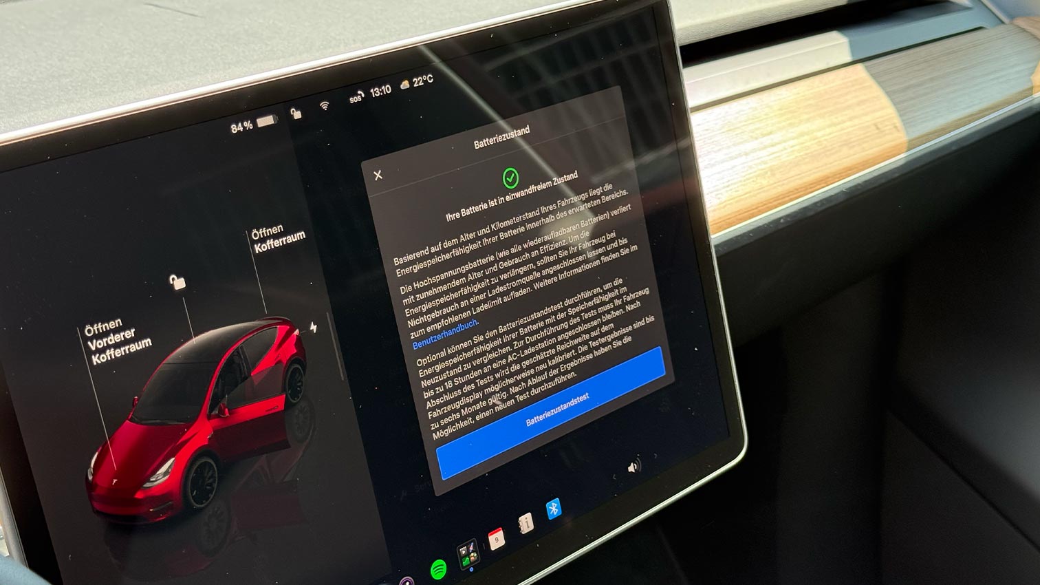 Tesla Akku Degradation auslesen mit dem Batteriezustandstest