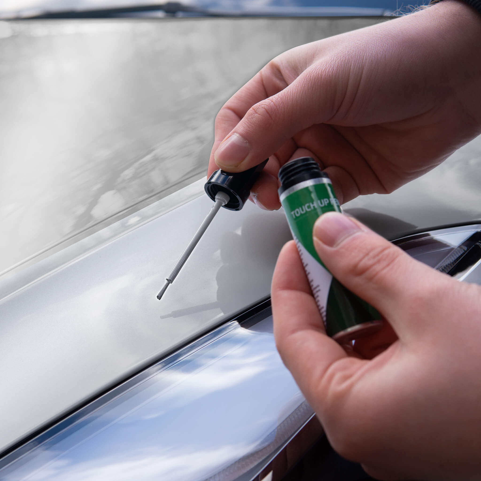 Tesla Lackstift Quicksilver #Farbe_Quicksilver