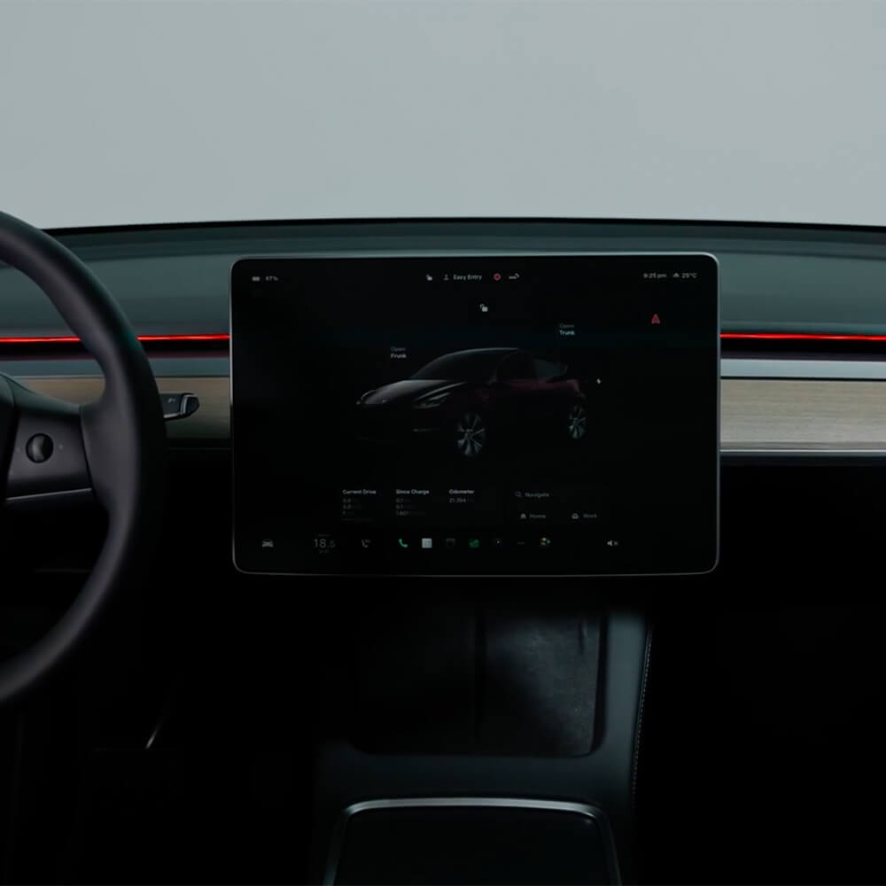 Tesla Model Y Ambientebeleuchtung nachrüsten
