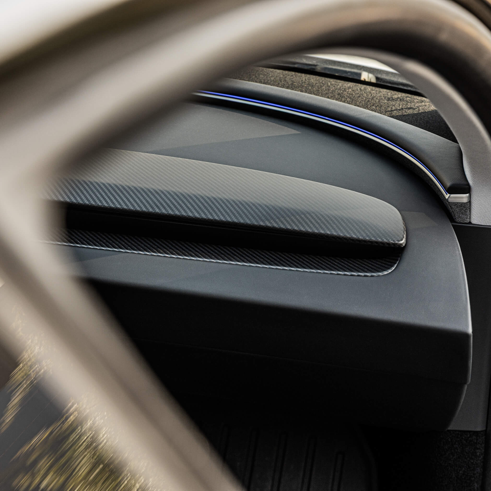 Tesla Model 3 2024–2026: Echtcarbon-Dashboard