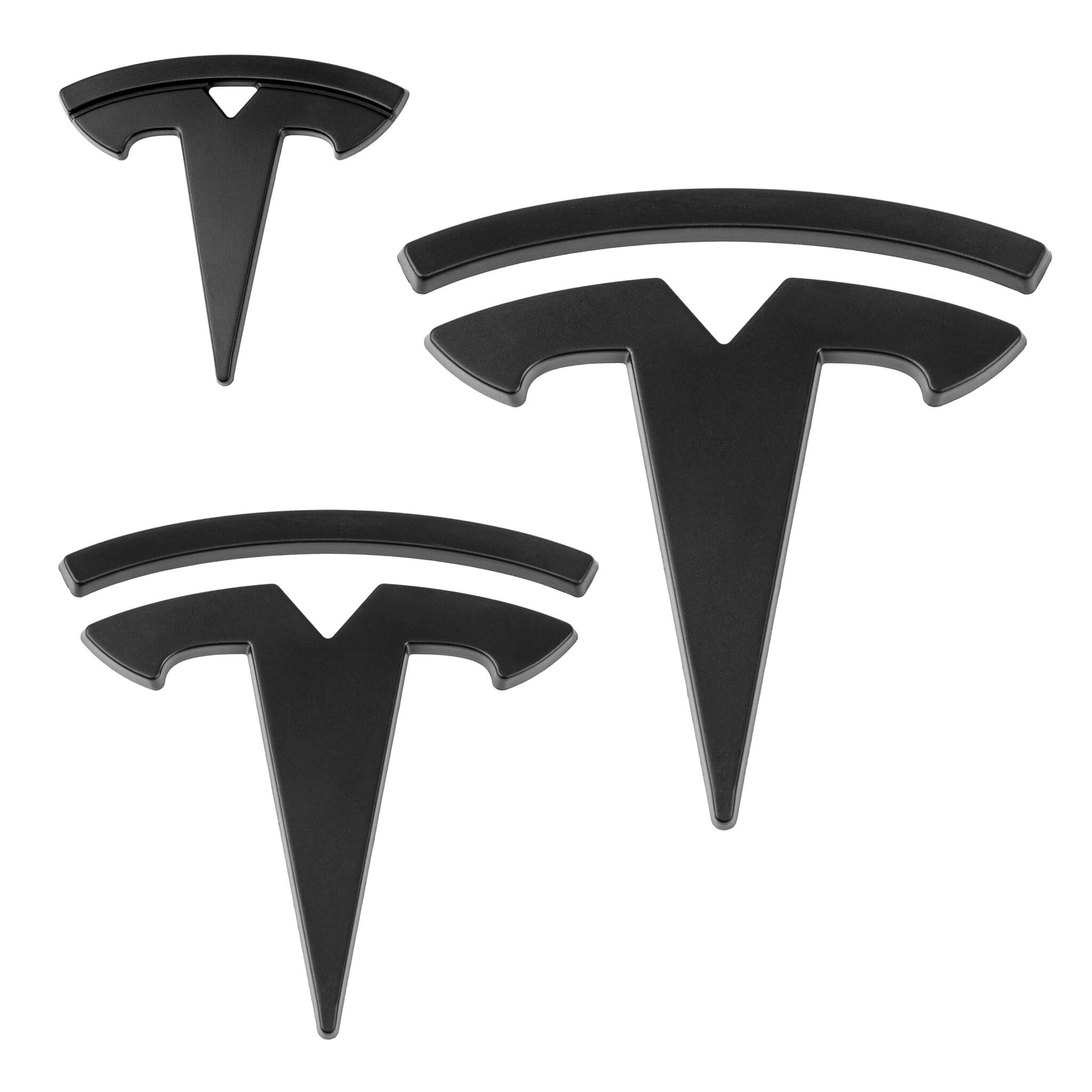 Tesla-Logo-Aufkleber Schwarz Matt