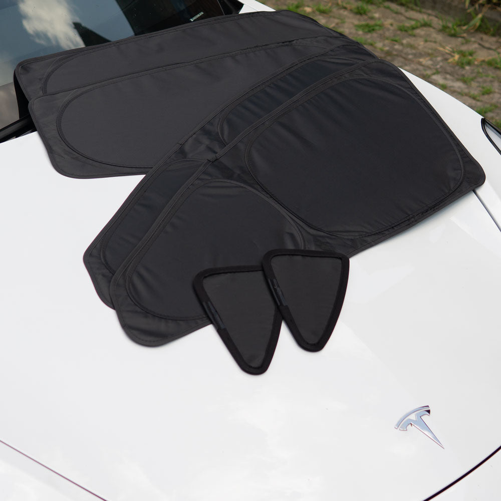 Kaufe SEAMETAL Auto-Sonnenschutz für Tesla Model 3 / Y, Auto-Frontscheibe,  Sonnenschutz, Fenster, Sonnenschutz, UV-Strahlen-Schutz