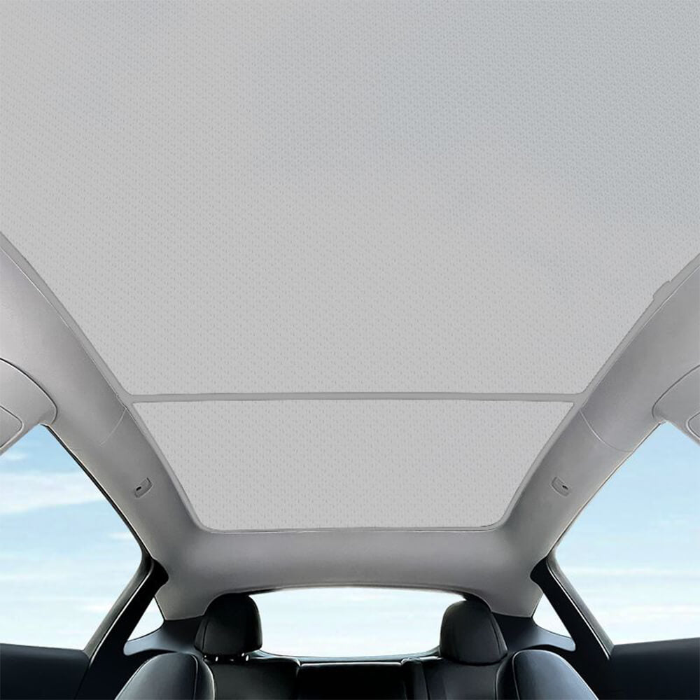 Autodach fenster Sonnenschutz kompatibel für Tesla Modell y faltbare  Schiebedach Schatten Wärme dämm abdeckung