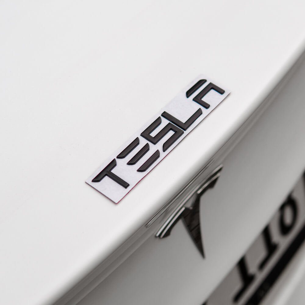 Tesla Schriftzug Aufkleber für Model S, 3, X, Y
