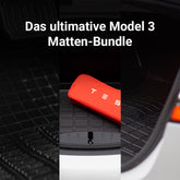 Tesla Model 3: Matten-Bundle (Gummimatten für Innenraum + Frunk + Trunk)