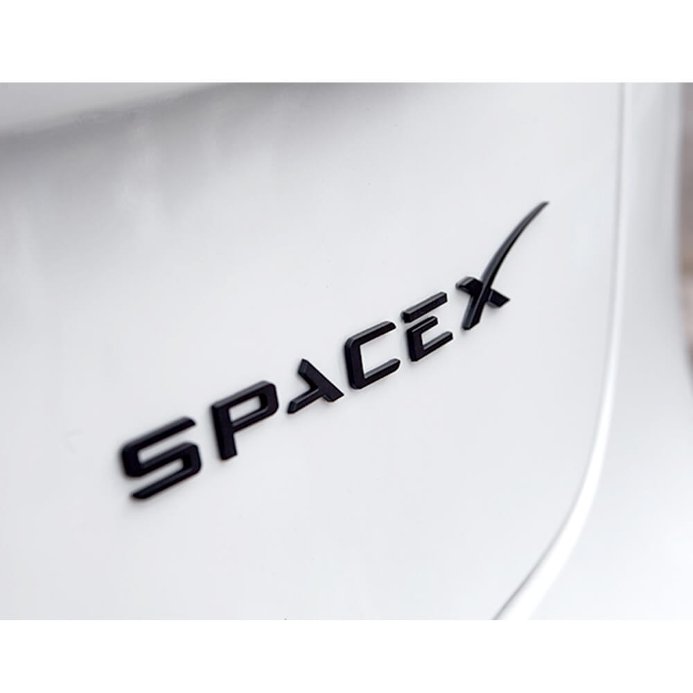 Tesla-SpaceX-Aufkleber #Option_Schwarz