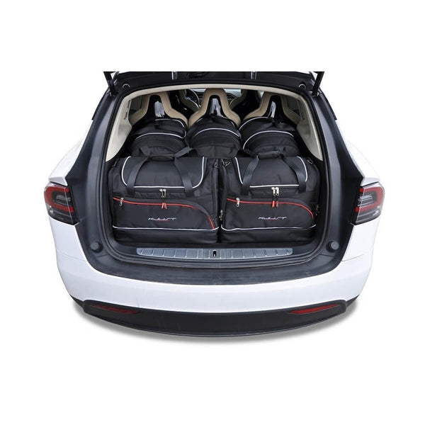 Tesla X 6 Sitzer Kofferraum Halter, Gepäck Schiene, Koffer in Saarland -  Schmelz