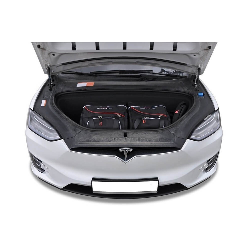 Tesla Model S 2016-heute Reisetaschen-Set Kofferraum Frunk 8